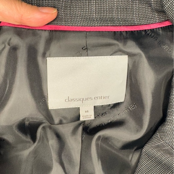 Classiques Entier Black with Brown hues Blazer Tailored Professional Jacket 14 - Picture 8 of 16